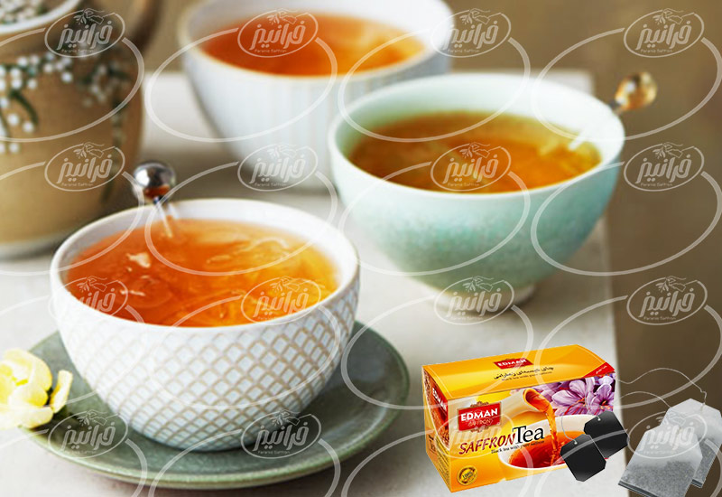 خرید مستقیم چای زعفران ادمان بسته بندی
