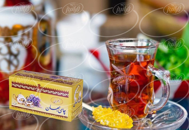محصولات بی نظیر چای زعفرانی جهان در فروشگاه ها